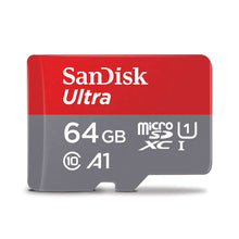 Load image into Gallery viewer, SanDisk A1 Micro SD Card 64gb Class 10 100Mb/s