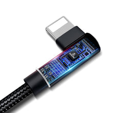 Load image into Gallery viewer, iPhone Fast Charging Cable & Data Sync 90º Angle