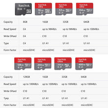 Load image into Gallery viewer, SanDisk A1 Micro SD Card 128gb Class 10 100Mb/s