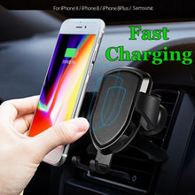 Load image into Gallery viewer, Qi Wireless Charger Phone Holder Air Vent Universal Mount