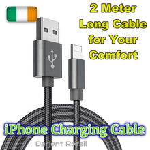 Load image into Gallery viewer, iPhone Fast Charging Cable & Data Sync Long Length (2 Meter)