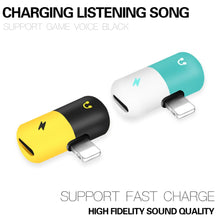 Load image into Gallery viewer, iPhone Pill Style Adapter for Charging and Headphones
