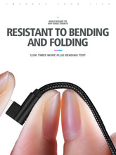 Load image into Gallery viewer, iPhone Fast Charging Cable & Data Sync 90º Angle