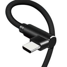 Load image into Gallery viewer, Type C Fast Charging Cable & Data Sync 90º
