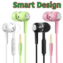 Load image into Gallery viewer, Sports Style Earphones Wired 3.5mm Jack Headphones Stereo Music, Mic, Super Base