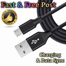 Load image into Gallery viewer, Micro USB Fast Charging Cable & Data Sync