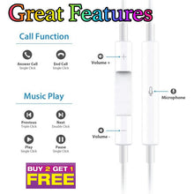 Load image into Gallery viewer, Earphones 3.5mm Jack Headphone Wired with Mic.
