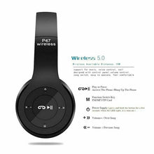 Load image into Gallery viewer, Wireless P47 Stereo Gaming Headset Foldable Bluetooth Over Ear Headphones Mic

